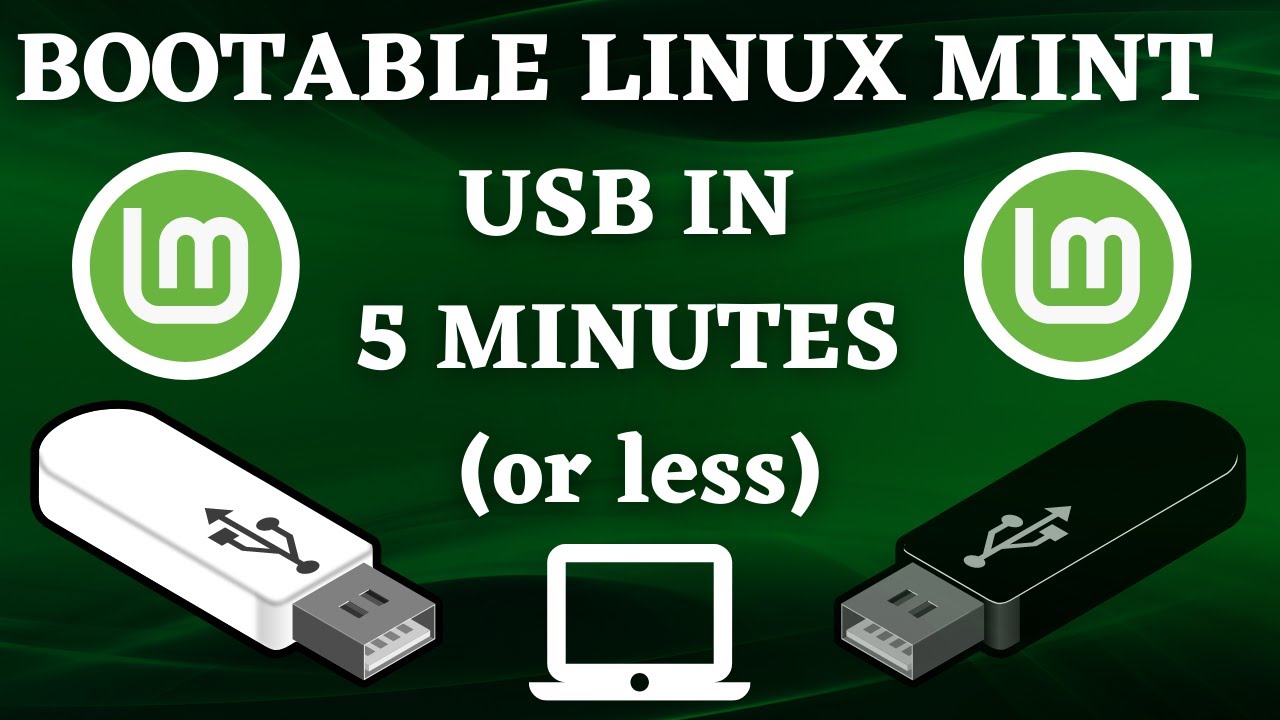 gispende Champagne kandidatskole HOW TO CREATE A LINUX MINT BOOTABLE USB DRIVE IN 2023! | INSTALL LINUX MINT  FREE | 5 MINUTE TUTORIAL - YouTube