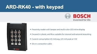 Unpacking Bosch ARD-RK40 Wiegand Access Reader with keypad