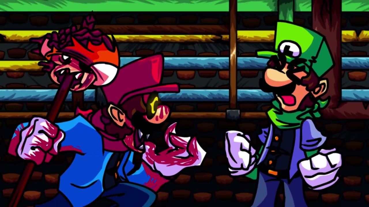 fnf infortunate mario exe vs Luigi infortunate encounter but sin it 