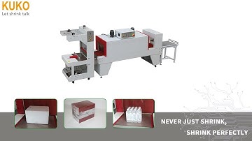 semi-auto bottles sleeve sealer and shrink packaging machine of 6 bottled water