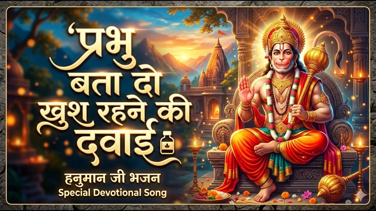 प्रभु बता दो खुश रहने की दवाई | Prabhu Bata Do Khush Rahne Ki Dawai | Ram Ji Hanuman Bhajan 2026