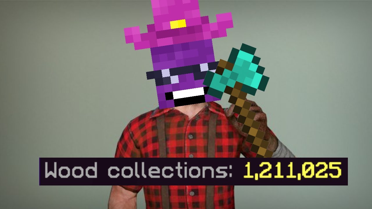 the Greatest Lumberjack in all of Skyblock (Craftersmc) YouTube
