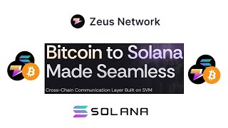 #Bitcoin (#BTC) comes to #Solana with #ZeusNetwork (#ZEUS).Can it succeed where so many have failed?