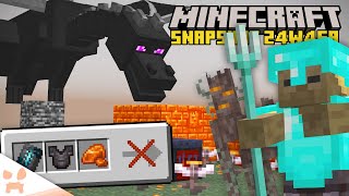 BETTER DRAGON, MOB EQUIPMENT, STEWS, + MISSING TRIM?! | Minecraft Snapshot 24w45a