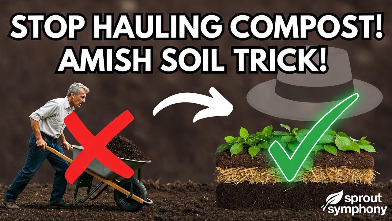 STOP Hauling Compost! Amish “Lasagna” Method Builds Black Gold in Place