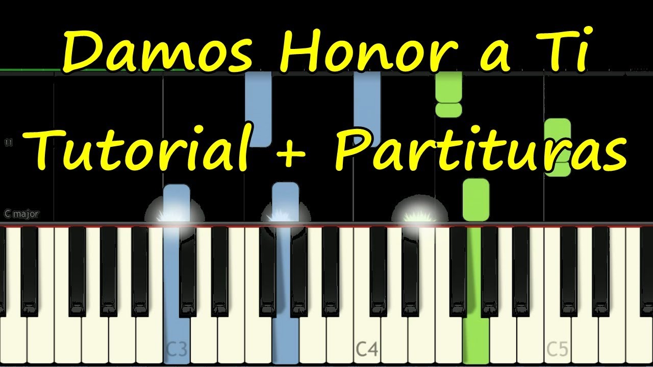 DAMOS HONOR A TI Piano Tutorial Cover Facil + Partitura PDF Sheet Music Easy Midi auf YouTube ansehen DAMOS HONOR A TI Piano Tutorial Cover Facil + Partitura PDF Sheet Music Easy Midi auf YouTube ansehen