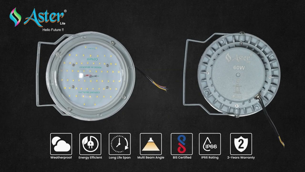 "Top Quality Industrial LED Well Glass Light | Aster Industries Pvt. Ltd."