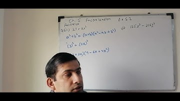 Factorize Exercise 5.2 question 6 part 1 and 2 complete solution