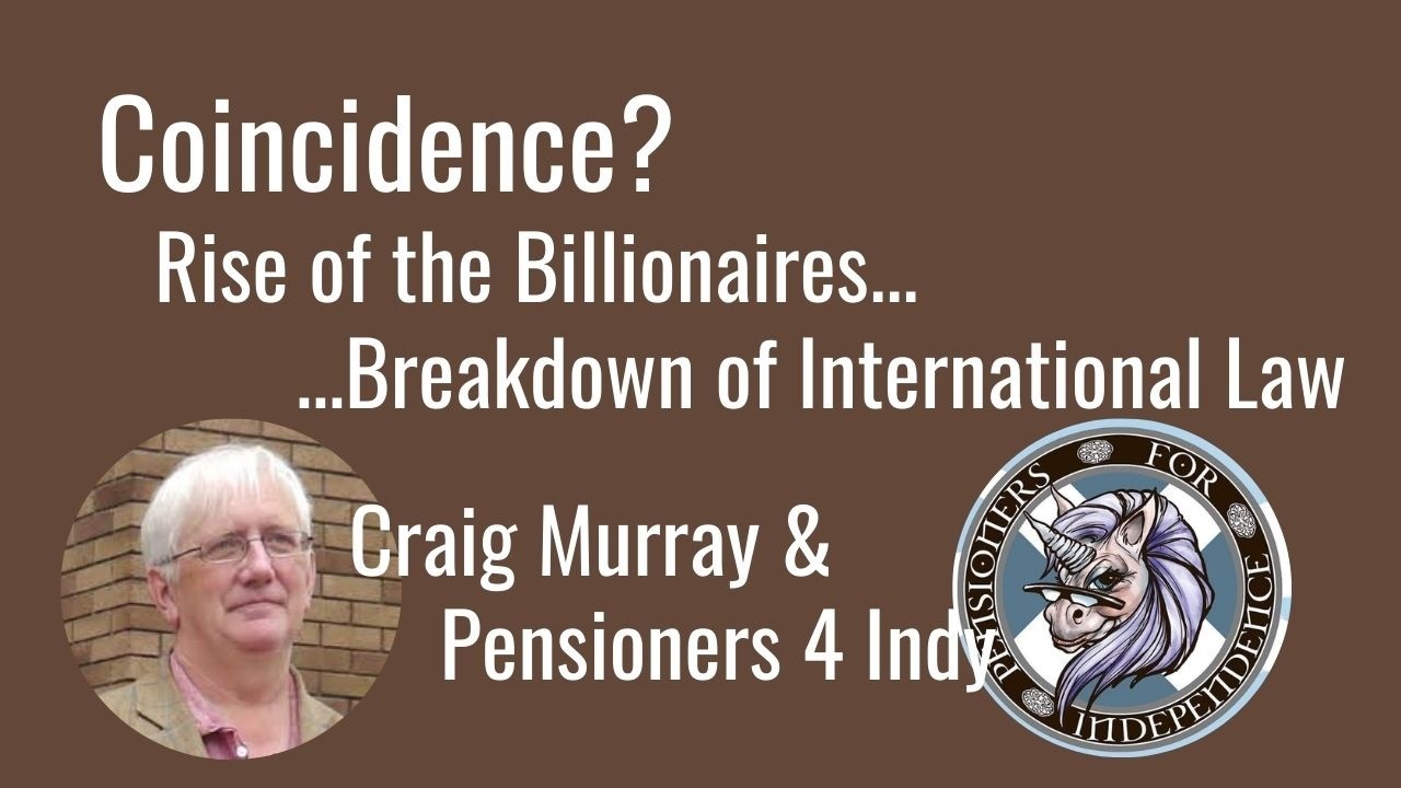 Coincidence?  Rise of the billionaires...breakdown of international law