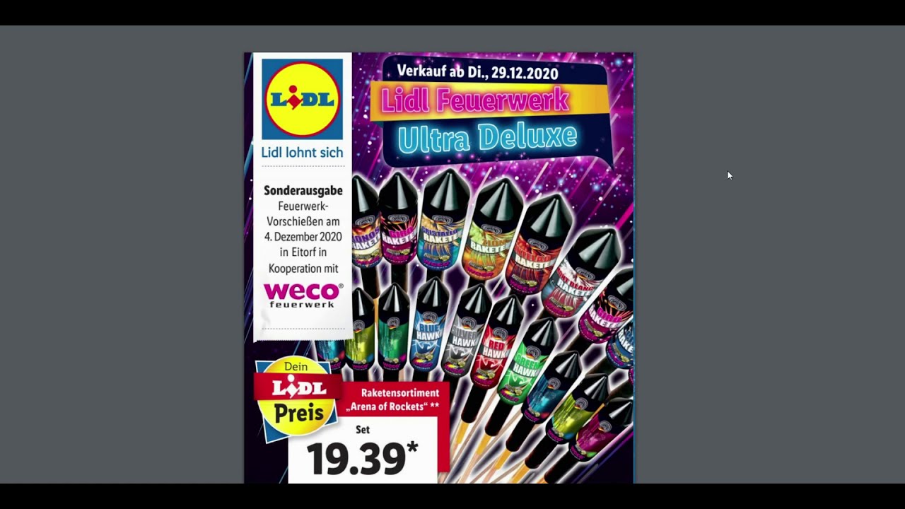 Lidl folder Vuurwerk Duitsland / Prospekt lidl deutschland feuerwerk ...