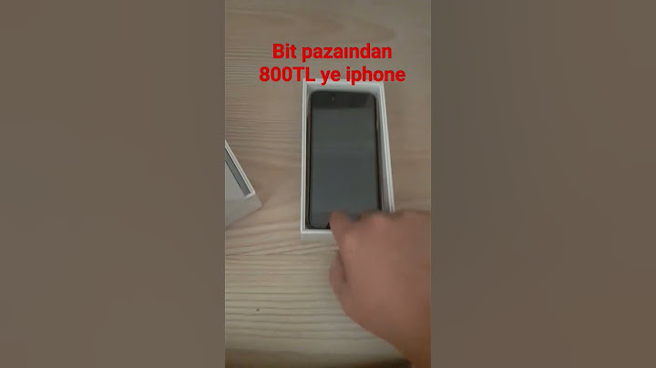 pıt pazarı iphone aldım