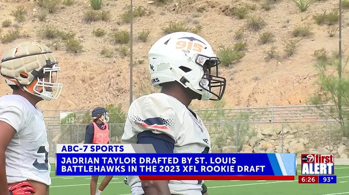 Jadrian Taylor Drafted by St. Louis Battlehawks in 2023 XFL Rookie Draft