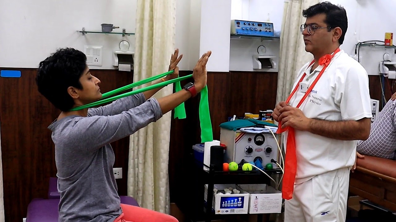 Active assisted neck mobilizing routine (1) - YouTube