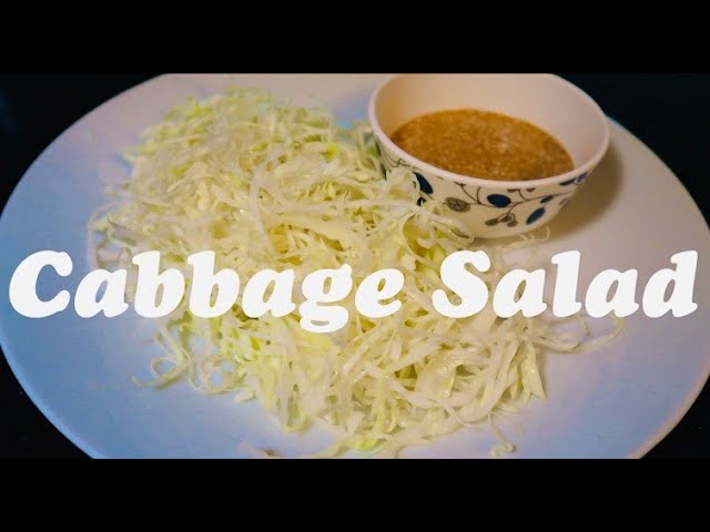 Shredded Cabbage Salad - Japanese Salad for Tonkatsu