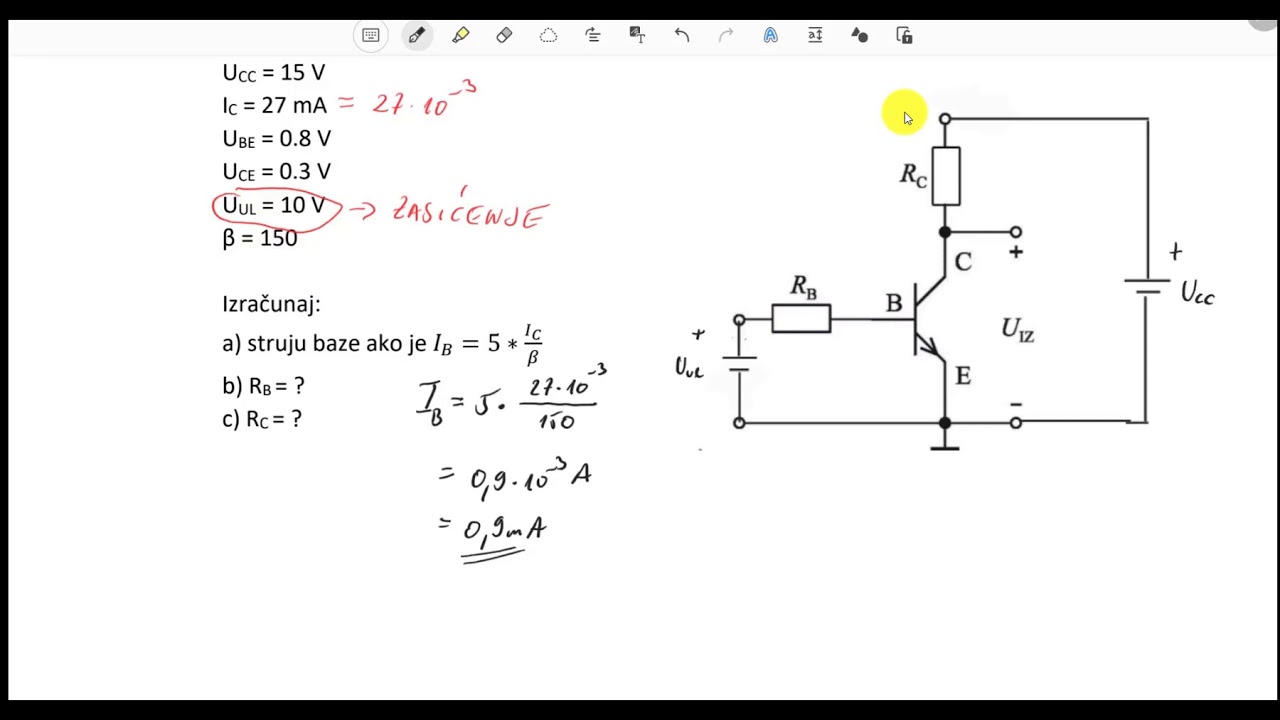 Tranzistorska sklopka - primjer 2