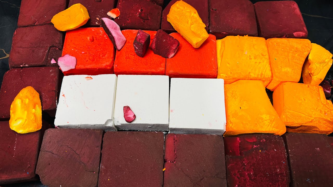 Dyed ASMR Gym Chalk Crush For Satisfying | Reluxing Chalk ASMR Crush 