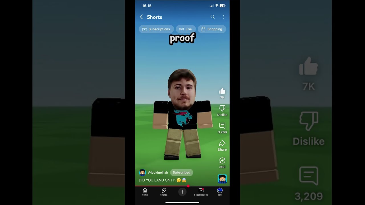 I Landed On It Will You Subscribe Please Roblox Fortnite Trending Robloxchannel