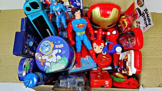 Latest BLUE vs RED Colour Toys Piggybank, Superman, Spiderman, Geometry, Robot Watch, Spinner etc.