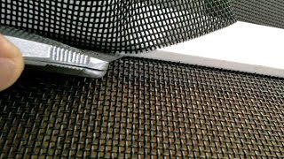Нюансы замены москитной сетки, ремонт рамки и установка ручек