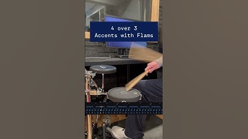 4 over 3 Accent Pattern Exercise with Flams #practicepad #drumexercise #rudiments #strajkstudios