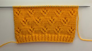 Beautiful Eyelet Lace Knitting Stitch Pattern For Baby Sweater