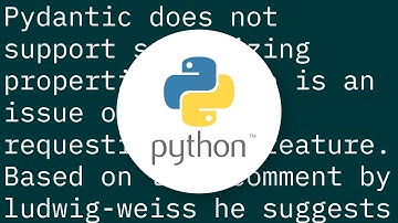 pydantic: Using property.getter decorator for a field with an alias