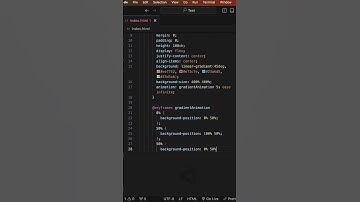 HTML and CSS Animated Background Gradients #coding #asmr #programming
