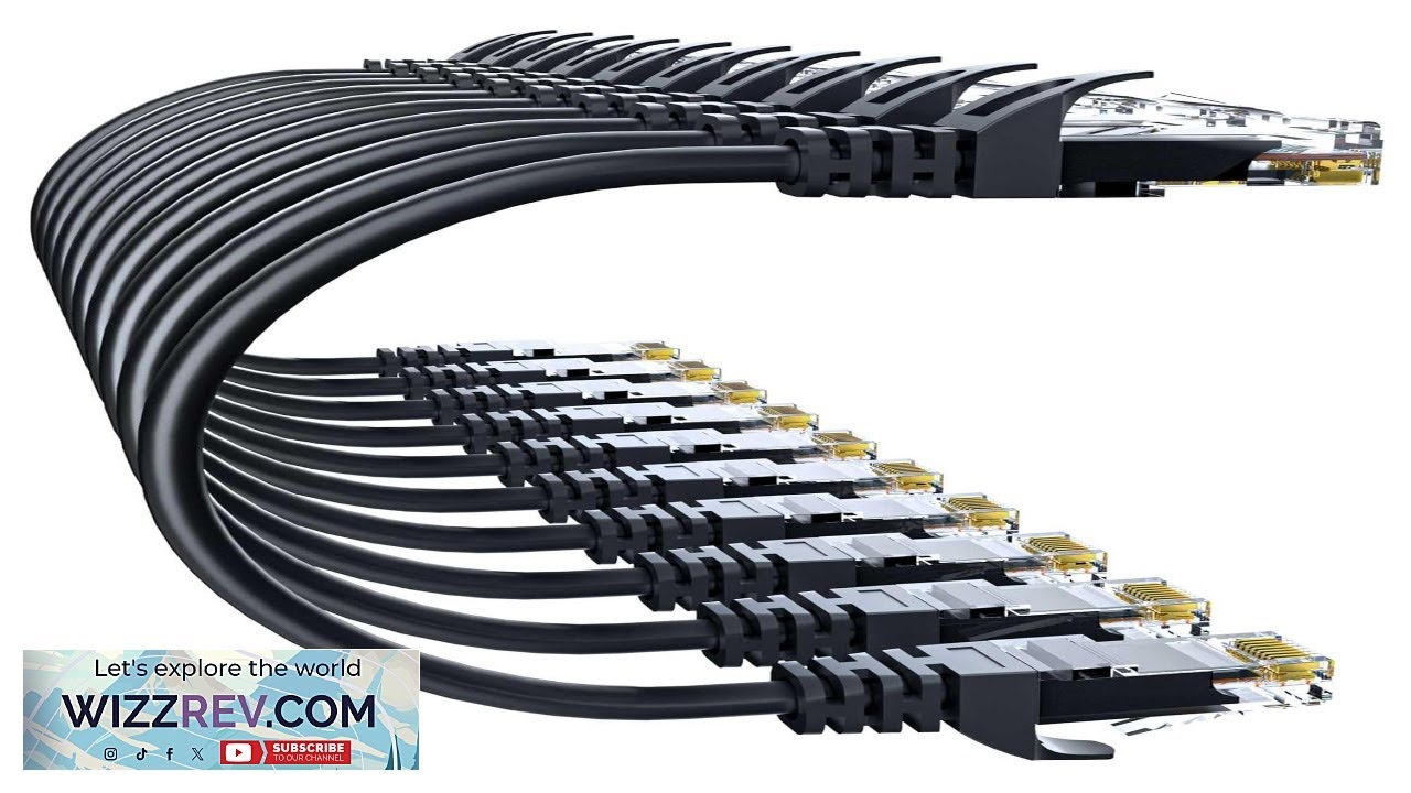 Cat 6 Ethernet Cable 3FT 10Pack Cat6 Ethernet Patch Cable 10Gbps High Speed