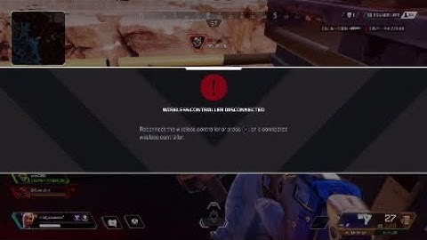 Playing Apex Legends while my controller was disconnecting