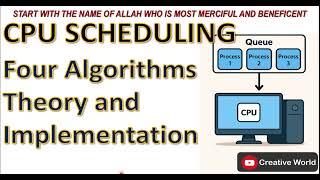 CPU Scheduling Algorithms Solved Examples and Implementation in Programming Language |Operating Syst