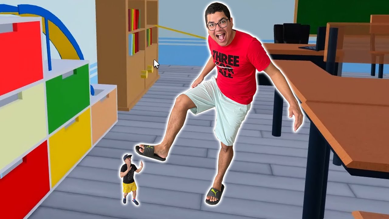 SUPER BATALHA DO GIGANTE vs MINIATURA! - Roblox Minies Vs Giant