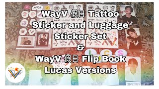Unboxing WayV Flip Book- Cellphone Decoration Set Tattoo Sticker ( Lucas Versions )