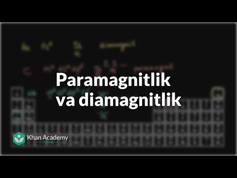 Video: Nima uchun voso4 paramagnit hisoblanadi?