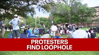 UT Arlington protesters find loophole to set up pro-Palestinian &quot;encampment&quot;