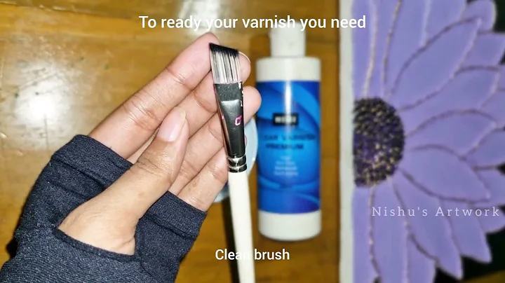 How to apply Miya himi clear varnish on acrylic painting // Varnish on acrylic painting // #varnish