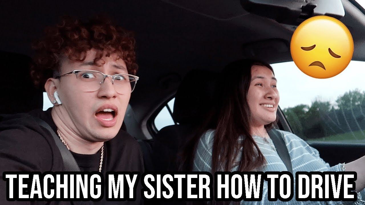 teaching my little sister how to drive - YouTube