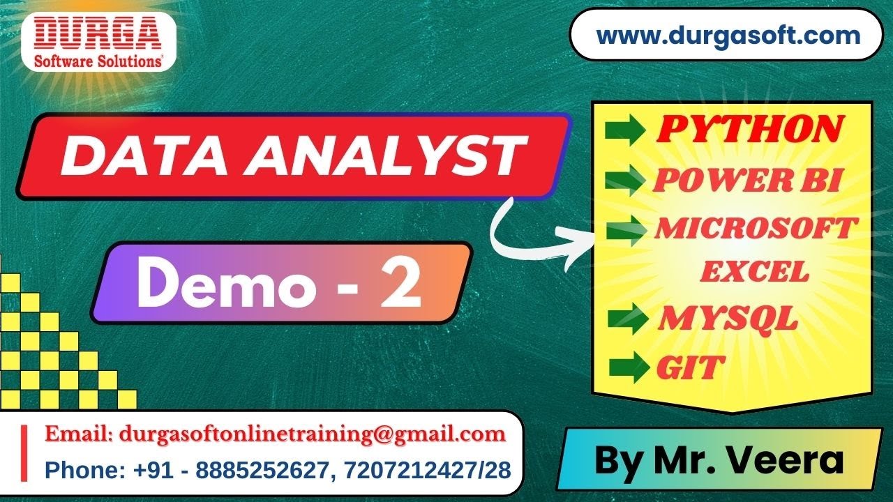 DATA ANALYST tutorials || Demo - 2 || by Mr. Veera On 14-01-2026 @8PM (IST)