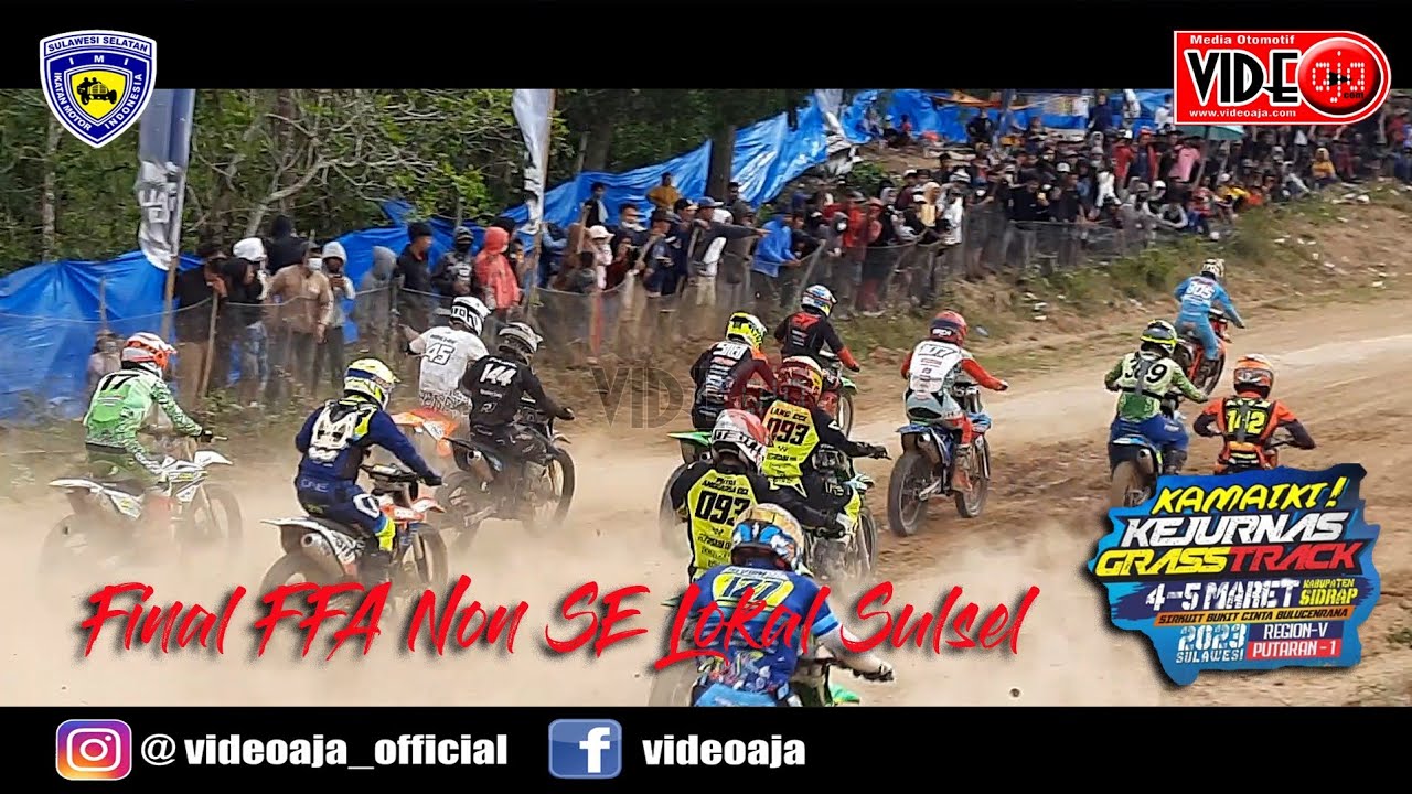 Ullah Ojeng jawara Final FFA non SE Lokal Sulsel Kejurnas Grasstrack Reg V Put 1 Bulu Cenrana Sidrap