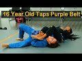 BJJ Purple Belt Gets Tapped By 16 Year Old Girl