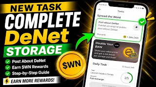 DeNet Storage New Task Guide || Post About DeNet Storage Task Explained || Abid STV