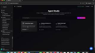 Dume AI- Agent Studio Tutorial
