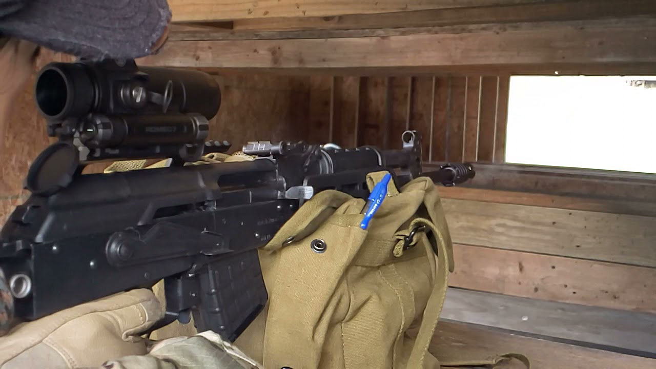 AK - M&M M10 7.62 Slow motion Shot