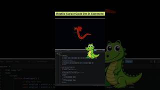 Reptile Interactive Cursor Code Python | snake , lizard Coding | For Beginner #code #reptiles
