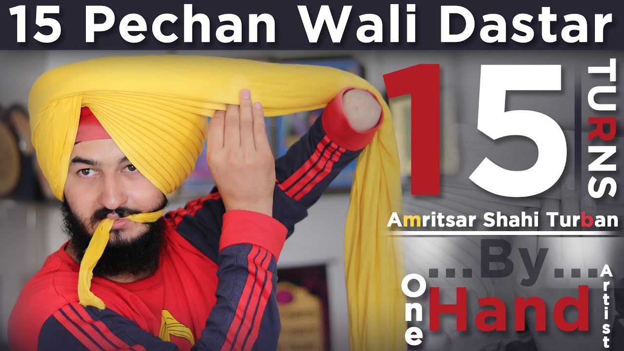 15 Turns Amritsar Shahi Turban By One Hand Artist Baljinder Singh Manes |Latest Video
