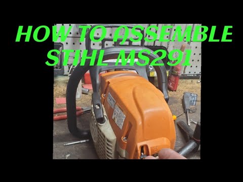 Assembling a STIHL MS291 after removing piston transfer and replacing