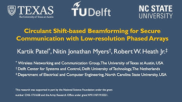 Circulant-shift based beamforming for secure communication with low-resolution phased arrays