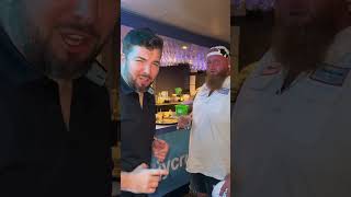 Rex Grossman (from The Chicago Bears) and I having alittle drinky poo