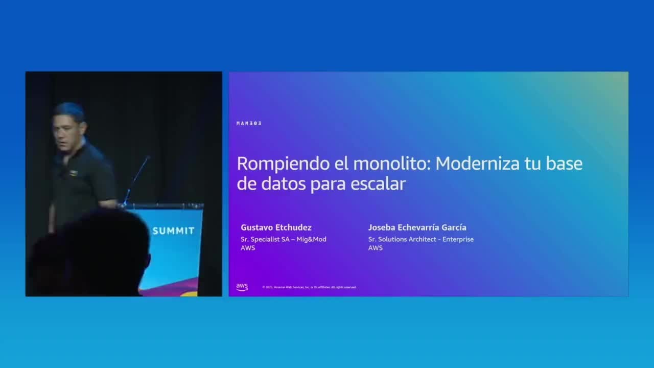 AWS Summit Madrid 2025 - Rompiendo el monolito: Moderniza tu base de datos para escalar