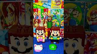 Lego Mario Pink Cat and Lego Luigi change power suit up SA41 #shorts #viral  #fyp #toys #funny