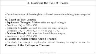 Application: Verifying Types of Triangles